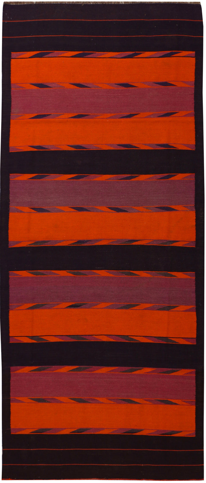 Multi Colored Kilim 5' 2 x 12' 6 - No. 39566 - ALRUG Rug Store