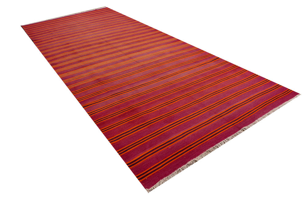 Firebrick Kilim 5' 10 x 13' 11 - No. 39568 - ALRUG Rug Store