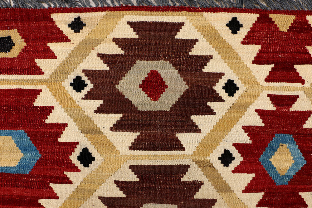 Multi Colored Kilim 4' 4 x 6' 9 - No. 39579 - ALRUG Rug Store