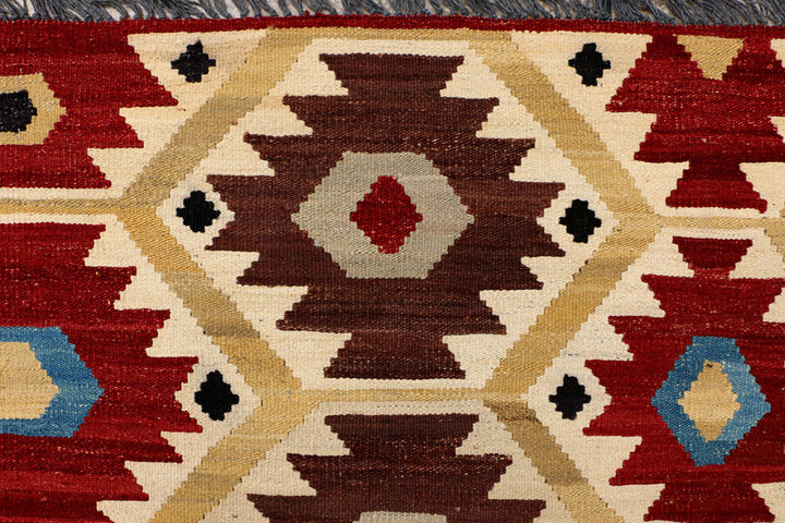 Multi Colored Kilim 4' 4 x 6' 9 - No. 39579 - ALRUG Rug Store