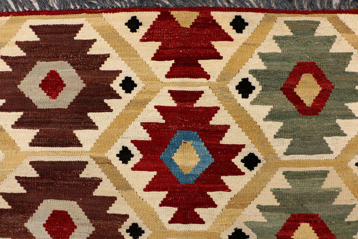 Multi Colored Kilim 4' 4 x 6' 9 - No. 39579 - ALRUG Rug Store