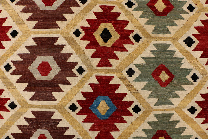 Multi Colored Kilim 4' 4 x 6' 9 - No. 39579 - ALRUG Rug Store