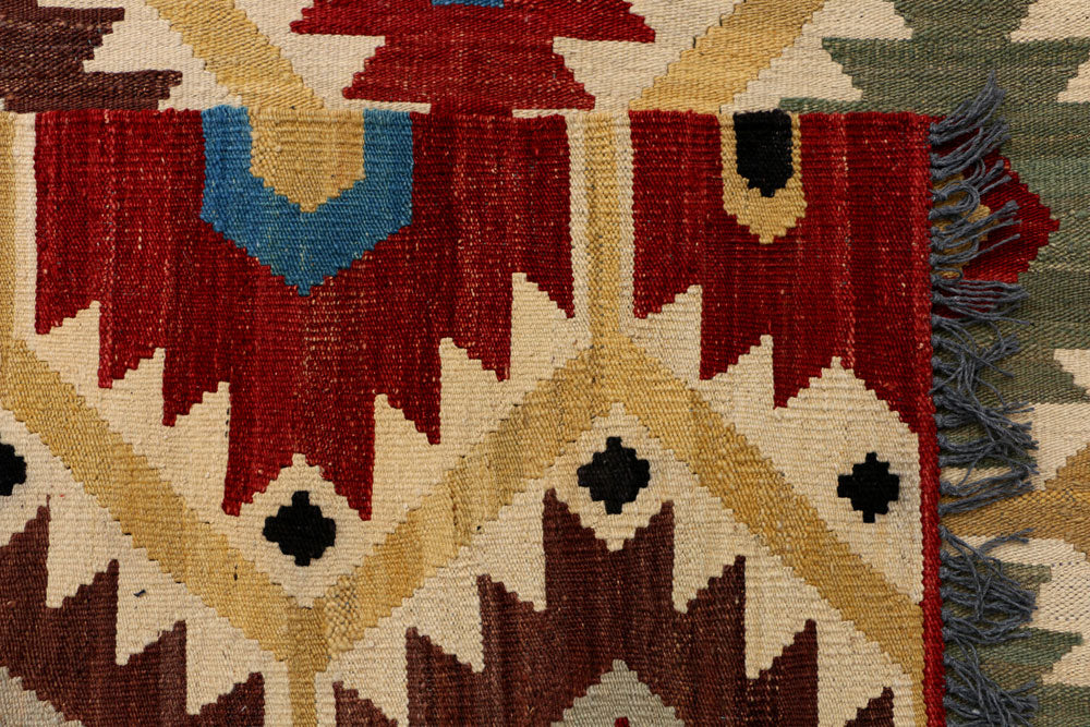 Multi Colored Kilim 4' 4 x 6' 9 - No. 39579 - ALRUG Rug Store