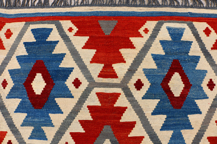 Multi Colored Kilim 5' 5 x 6' 9 - No. 39582 - ALRUG Rug Store