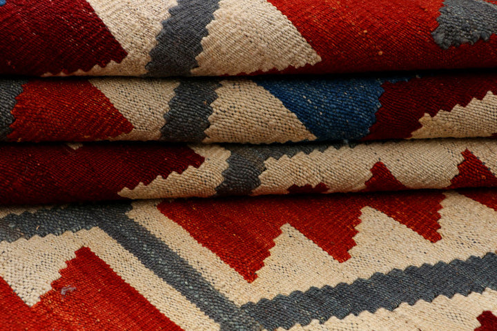 Multi Colored Kilim 5' 5 x 6' 9 - No. 39582 - ALRUG Rug Store