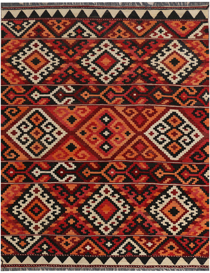 Multi Colored Kilim 5' 4 x 6' 8 - No. 39585 - ALRUG Rug Store