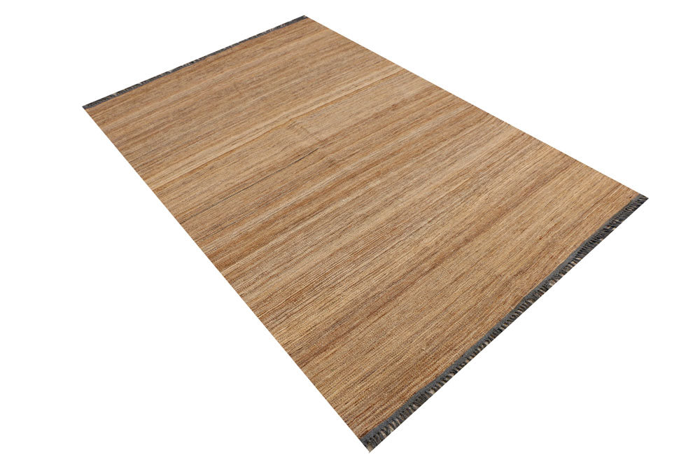 Tan Kilim 4' 2 x 6' 4 - No. 39586 - ALRUG Rug Store