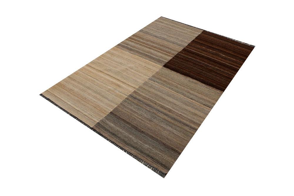 Multi Colored Kilim 5' 1 x 6' 1 - No. 39587 - ALRUG Rug Store