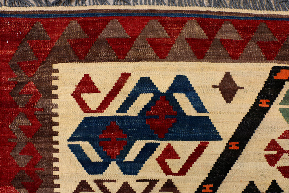 Multi Colored Kilim 9' 1 x 11' 11 - No. 39590 - ALRUG Rug Store