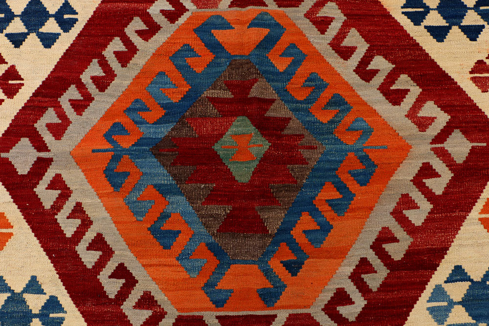 Multi Colored Kilim 9' 1 x 11' 11 - No. 39590 - ALRUG Rug Store