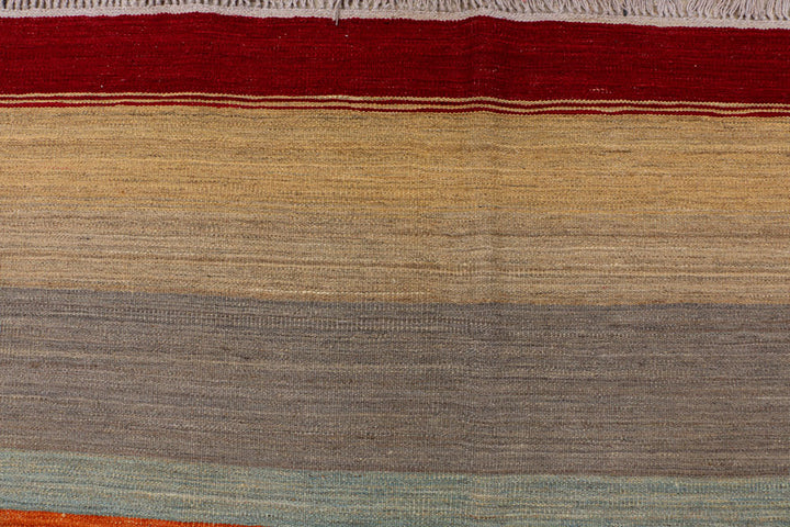 Multi Colored Kilim 8' 2 x 9' 11 - No. 39591 - ALRUG Rug Store