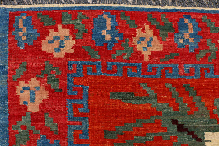 Firebrick Kilim 8' 3 x 9' 9 - No. 39593 - ALRUG Rug Store