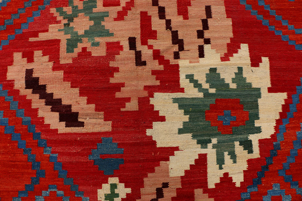 Firebrick Kilim 8' 3 x 9' 9 - No. 39593 - ALRUG Rug Store