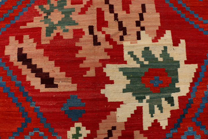 Firebrick Kilim 8' 3 x 9' 9 - No. 39593 - ALRUG Rug Store