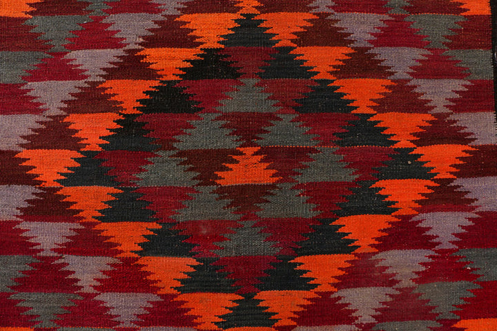 Multi Colored Kilim 3' 9 x 10' 6 - No. 39594 - ALRUG Rug Store