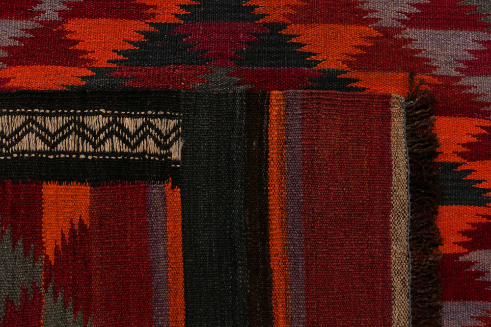 Multi Colored Kilim 3' 9 x 10' 6 - No. 39594 - ALRUG Rug Store