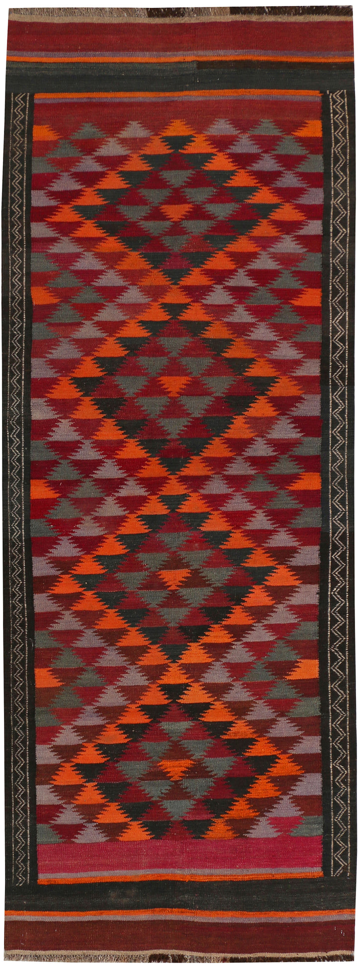 Multi Colored Kilim 3' 9 x 10' 6 - No. 39594 - ALRUG Rug Store