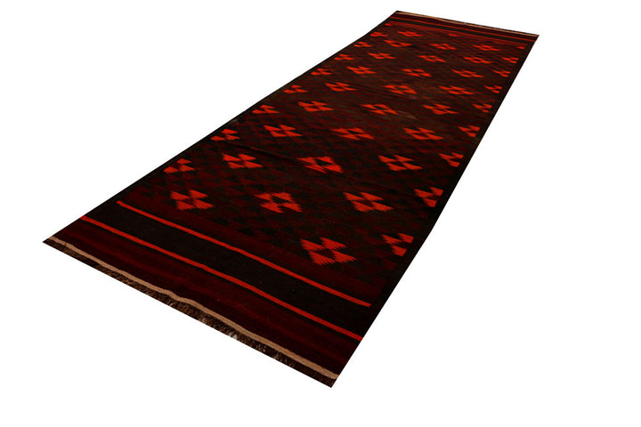 Maroon Kilim 4' 8 x 14' 4 - No. 39596 - ALRUG Rug Store