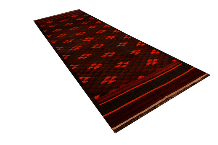 Maroon Kilim 4' 8 x 14' 4 - No. 39596 - ALRUG Rug Store