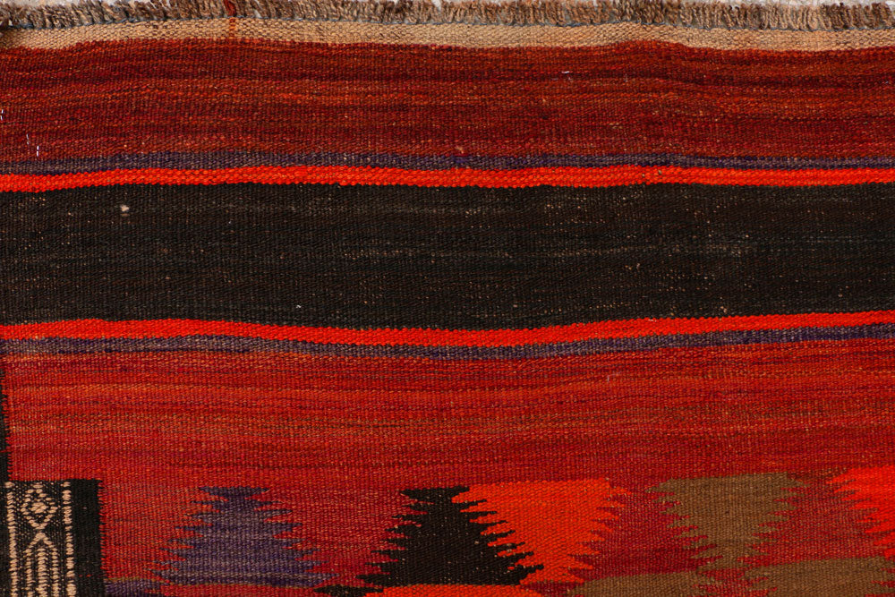 Multi Colored Kilim 3' 11 x 10' 3 - No. 39597 - ALRUG Rug Store