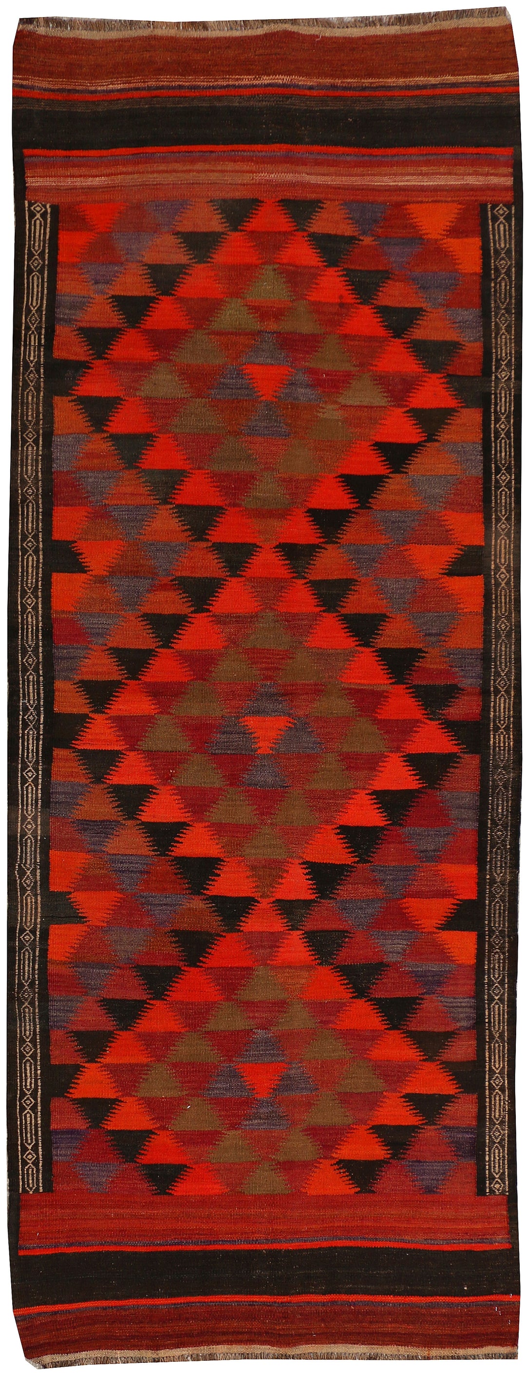 Multi Colored Kilim 3' 11 x 10' 3 - No. 39597 - ALRUG Rug Store