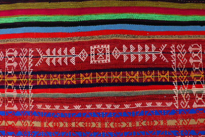 Multi Colored Kilim 4' 2 x 10' 10 - No. 39599 - ALRUG Rug Store