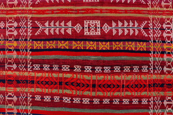 Multi Colored Kilim 4' 2 x 10' 10 - No. 39599 - ALRUG Rug Store