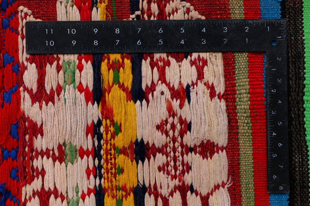 Multi Colored Kilim 4' 2 x 10' 10 - No. 39599 - ALRUG Rug Store