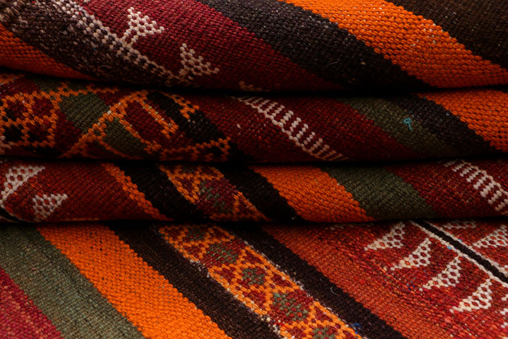 Multi Colored Kilim 4' 6 x 11' 1 - No. 39600 - ALRUG Rug Store