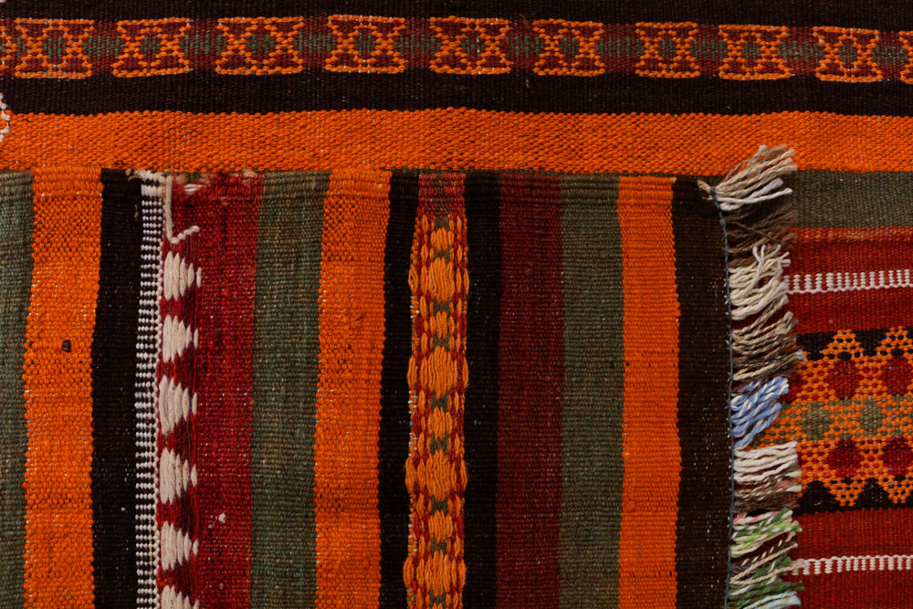 Multi Colored Kilim 4' 6 x 11' 1 - No. 39600 - ALRUG Rug Store