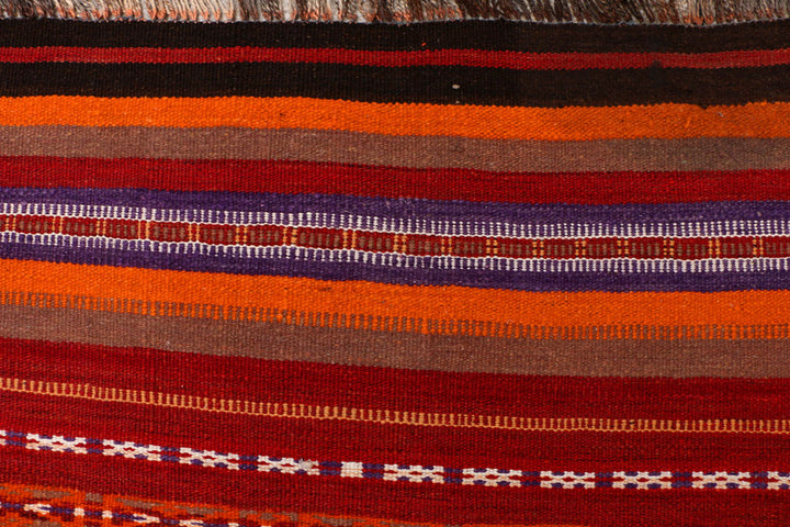 Multi Colored Kilim 3' 11 x 10' 6 - No. 39601 - ALRUG Rug Store