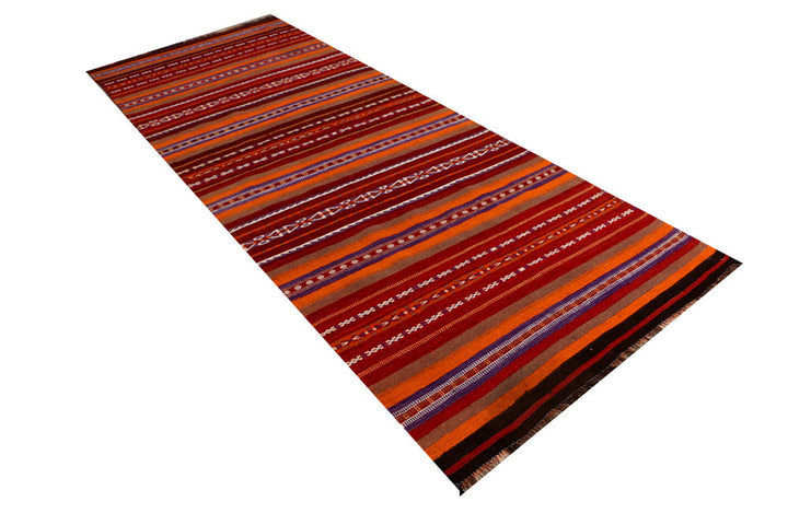 Multi Colored Kilim 3' 11 x 10' 6 - No. 39601 - ALRUG Rug Store