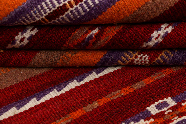 Multi Colored Kilim 3' 11 x 10' 6 - No. 39601 - ALRUG Rug Store