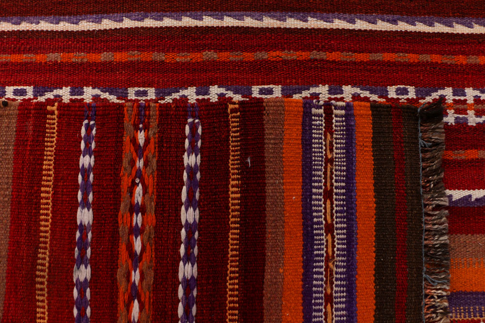 Multi Colored Kilim 3' 11 x 10' 6 - No. 39601 - ALRUG Rug Store