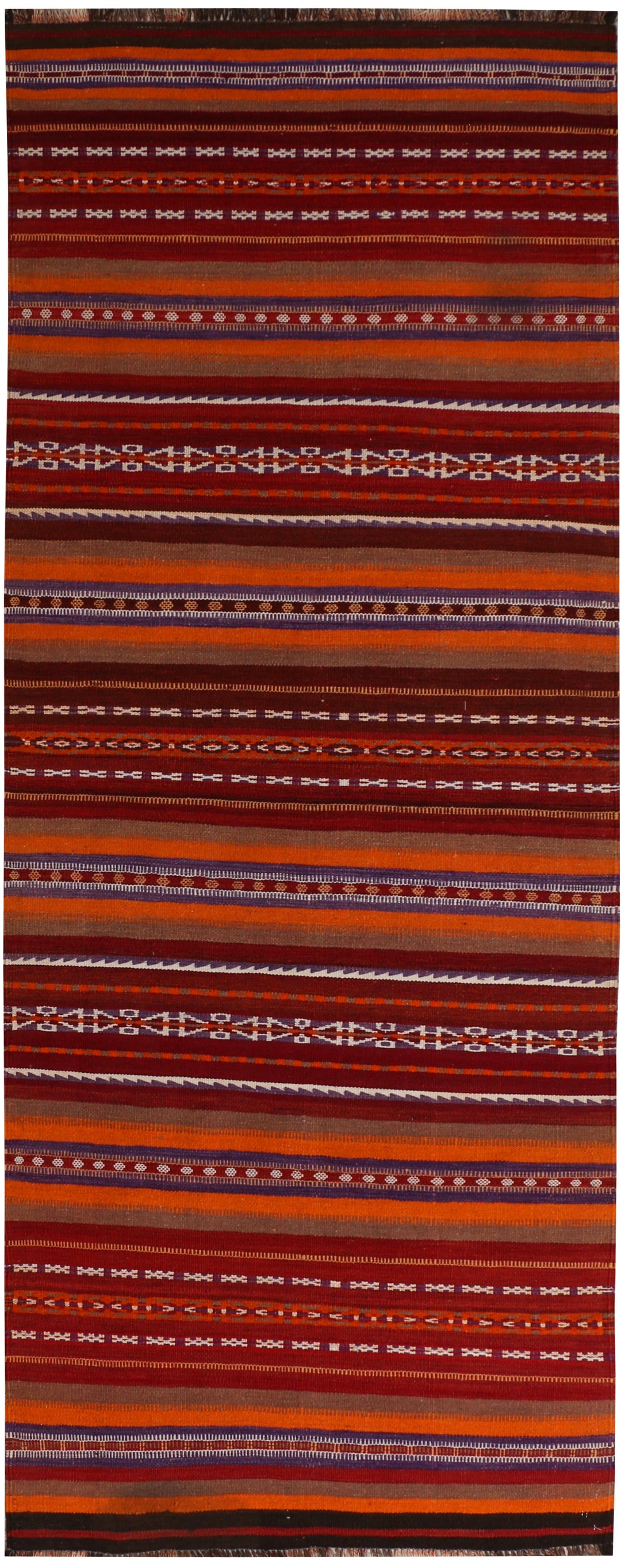 Multi Colored Kilim 3' 11 x 10' 6 - No. 39601 - ALRUG Rug Store