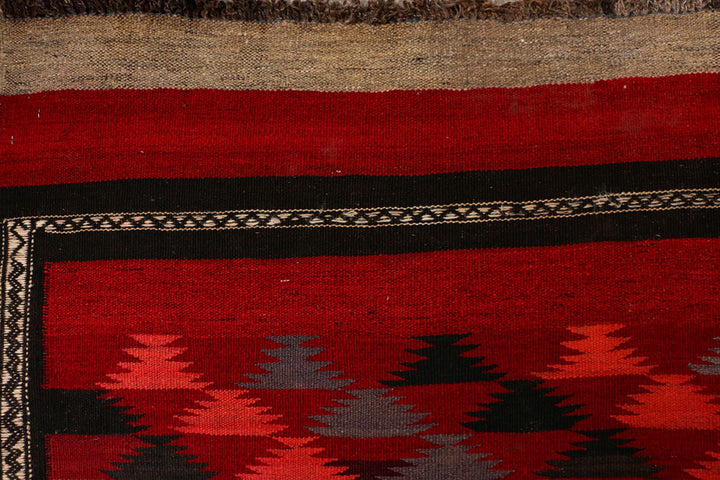 Maroon Kilim 4' 7 x 14' 4 - No. 39603 - ALRUG Rug Store
