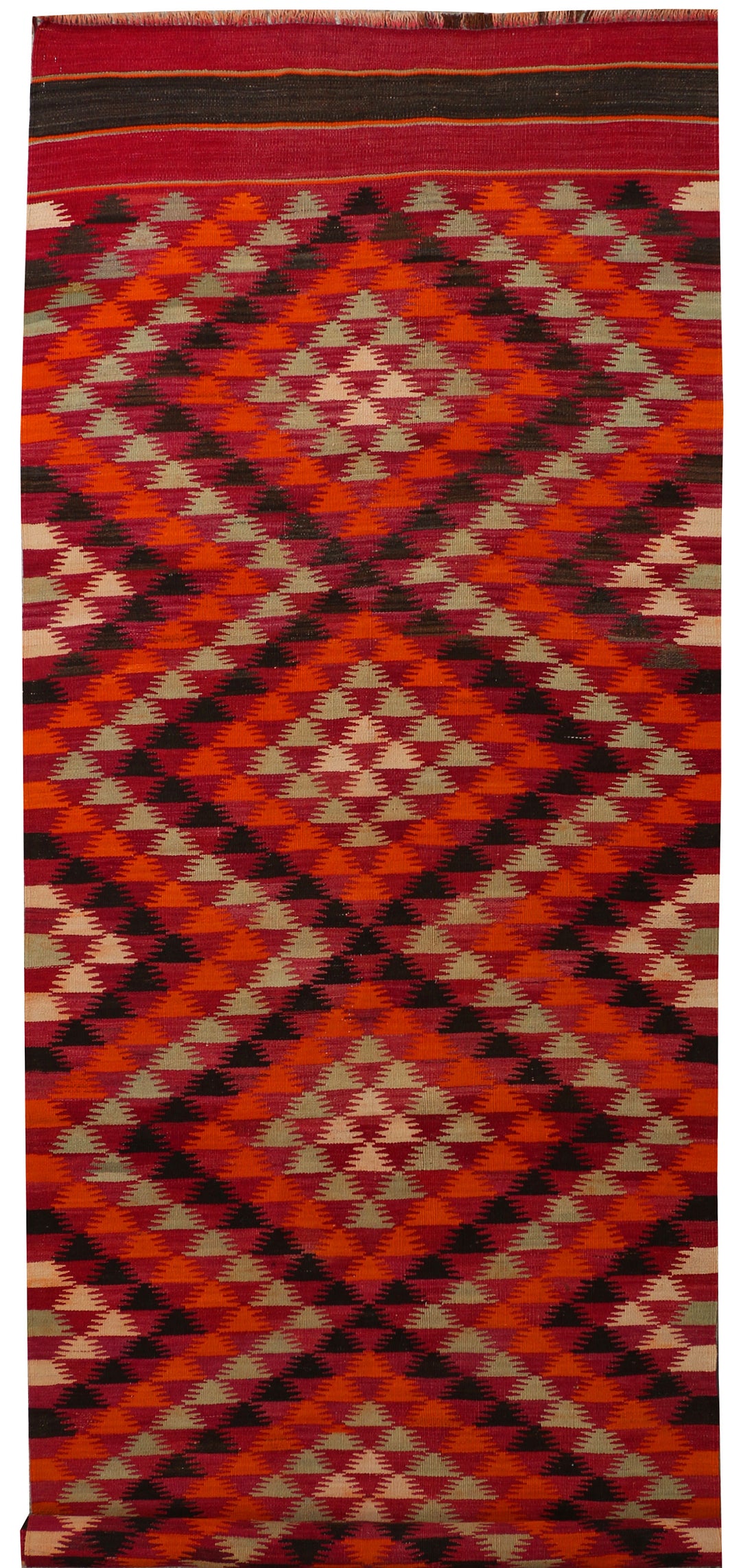 Crimson Kilim 4' 10 x 15' 8 - No. 39604 - ALRUG Rug Store