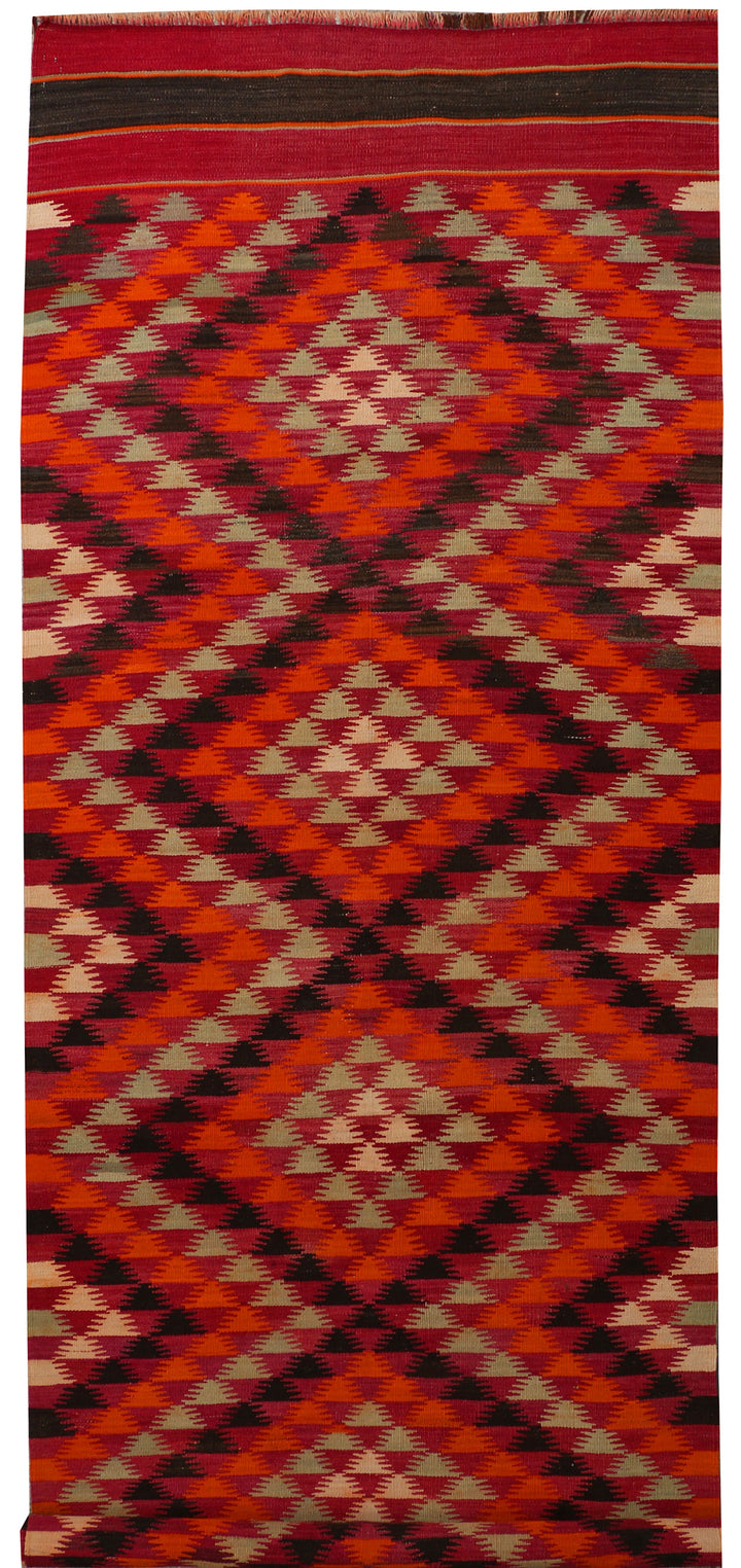 Crimson Kilim 4' 10 x 15' 8 - No. 39604 - ALRUG Rug Store