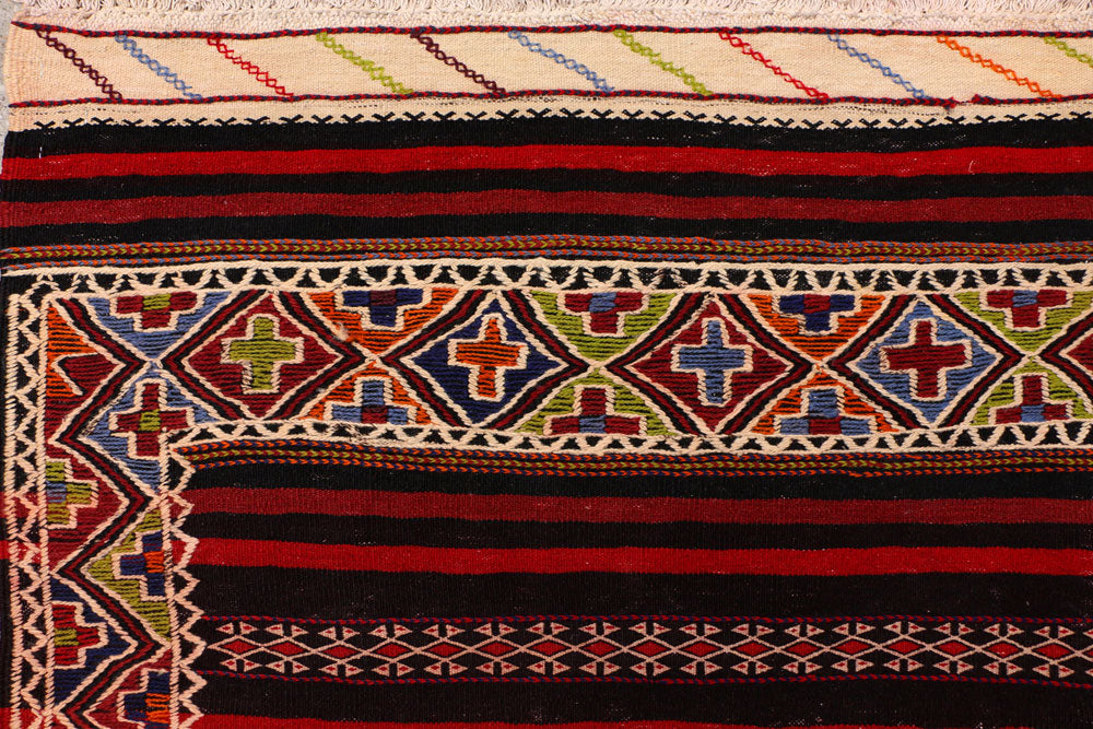 Multi Colored Kilim 6' 3 x 9' 10 - No. 39605 - ALRUG Rug Store