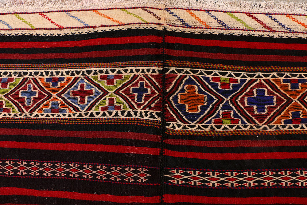 Multi Colored Kilim 6' 3 x 9' 10 - No. 39605 - ALRUG Rug Store