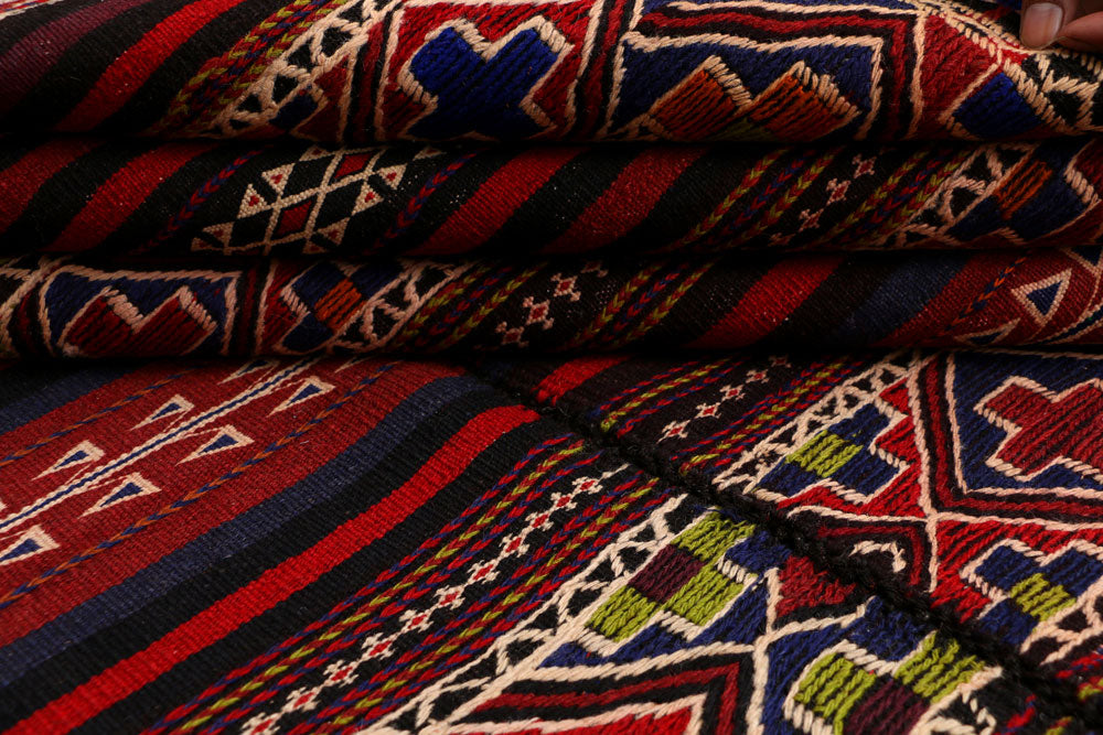 Multi Colored Kilim 6' 3 x 9' 10 - No. 39605 - ALRUG Rug Store