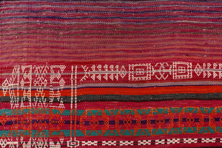 Multi Colored Kilim 3' 10 x 10' 9 - No. 39607 - ALRUG Rug Store