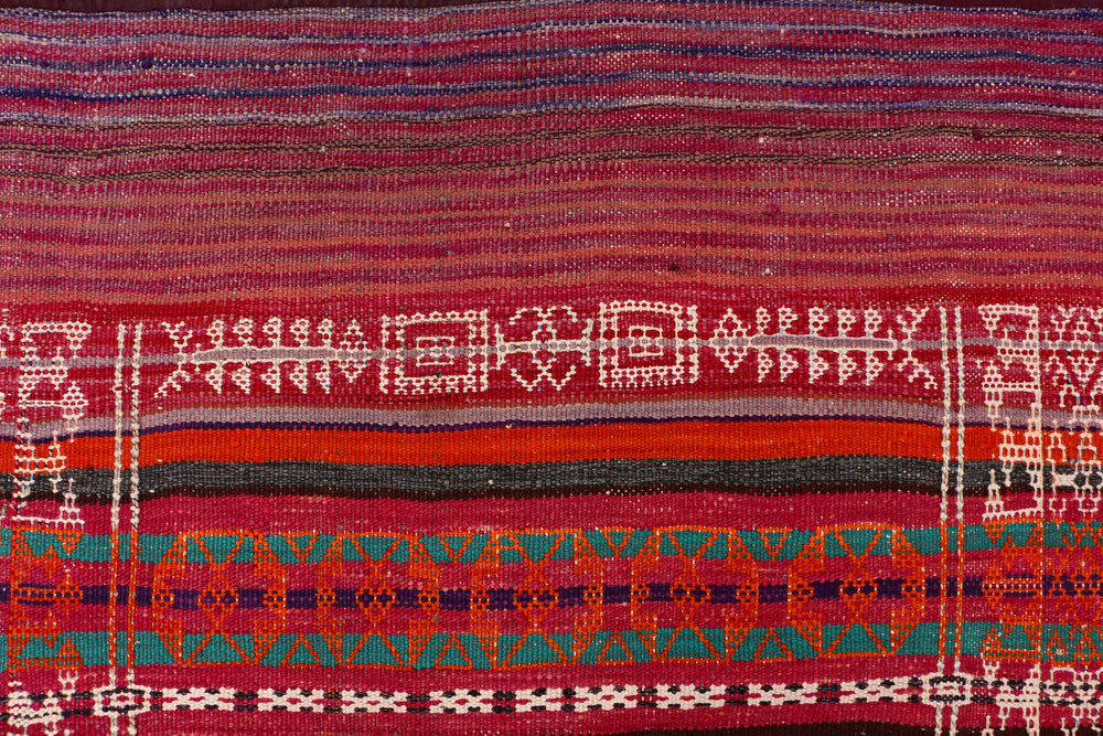 Multi Colored Kilim 3' 10 x 10' 9 - No. 39607 - ALRUG Rug Store