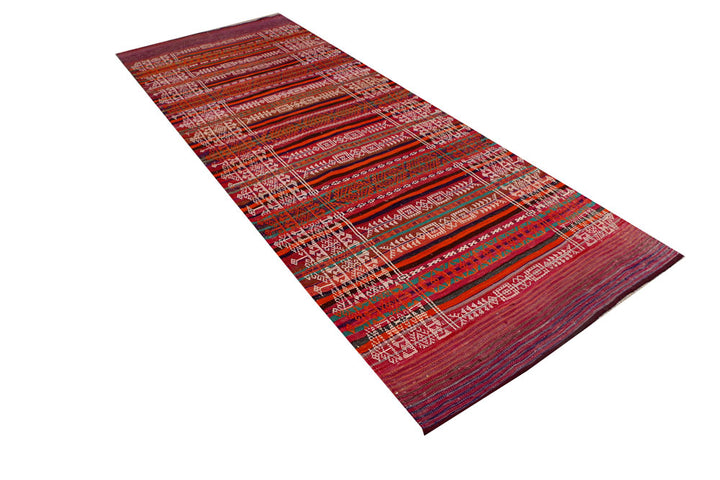 Multi Colored Kilim 3' 10 x 10' 9 - No. 39607 - ALRUG Rug Store