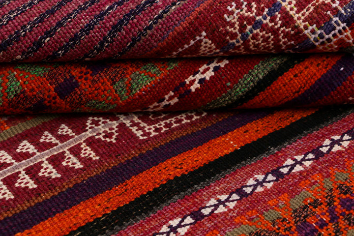 Multi Colored Kilim 3' 10 x 10' 9 - No. 39607 - ALRUG Rug Store