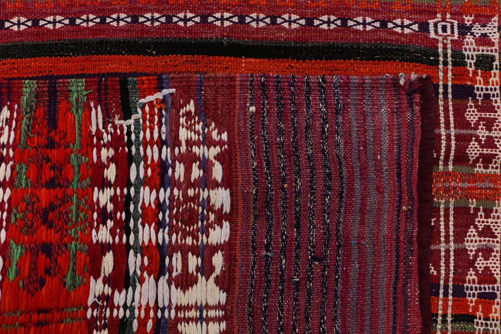 Multi Colored Kilim 3' 10 x 10' 9 - No. 39607 - ALRUG Rug Store