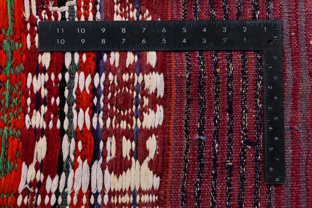 Multi Colored Kilim 3' 10 x 10' 9 - No. 39607 - ALRUG Rug Store
