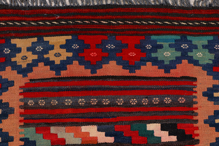 Multi Colored Kilim 2' 8 x 9' 7 - No. 39609 - ALRUG Rug Store