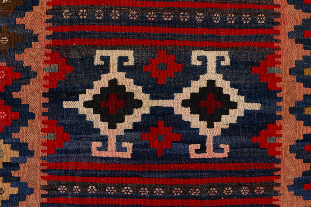 Multi Colored Kilim 2' 8 x 9' 7 - No. 39609 - ALRUG Rug Store