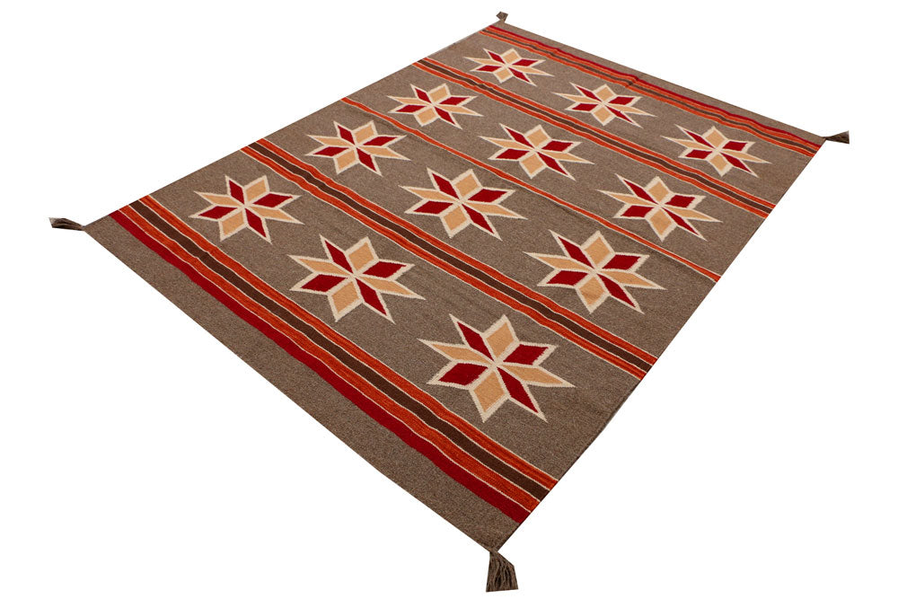 Burlywood Kilim 4' 11 x 6' 9 - No. 39613 - ALRUG Rug Store